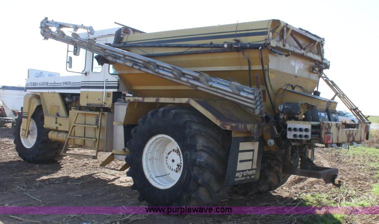 image for item J1383 1992 Ag-Chem TerraGator 1903 Air Max V dry fertilizer applicator