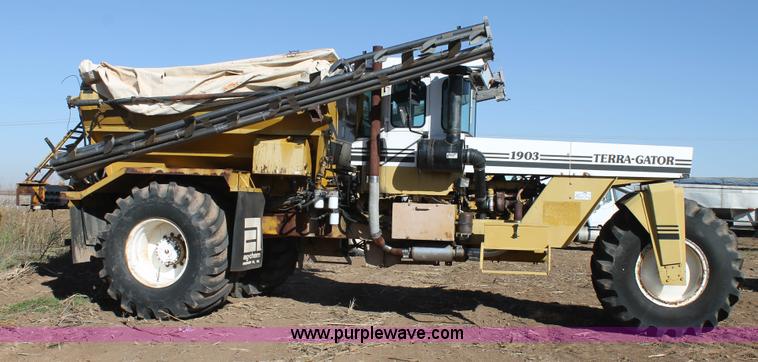 image for item J1383 1992 Ag-Chem TerraGator 1903 Air Max V dry fertilizer applicator