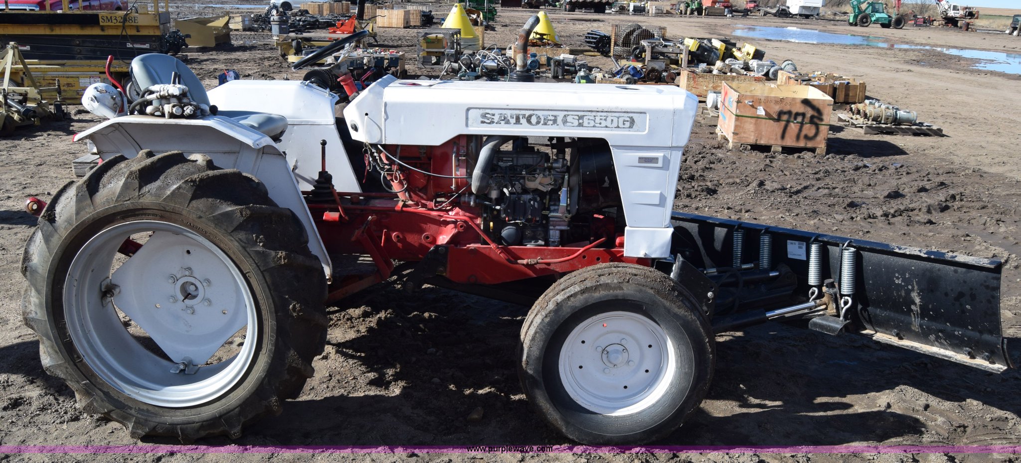 Satoh S650G tractor in Kinsley, KS Item BK9859 sold Purple Wave