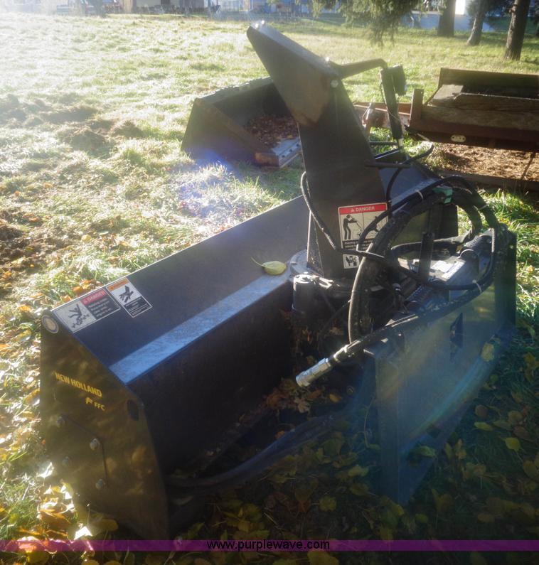 image for item AL9248 2007 New Holland snow blower skid steer attachment