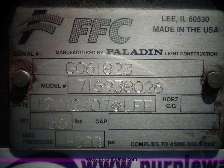 image for item AL9248 2007 New Holland snow blower skid steer attachment