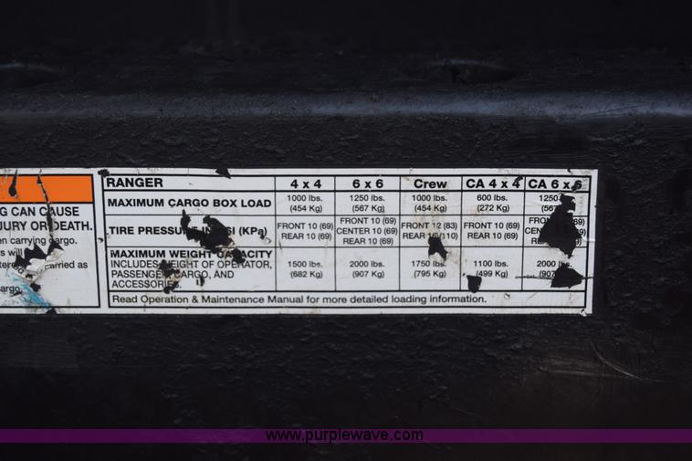 image for item BL9814 2012 Polaris Ranger 800XP utility vehicle