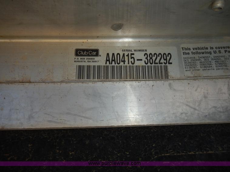 image for item BN9145 2004 Club Car electric golf cart