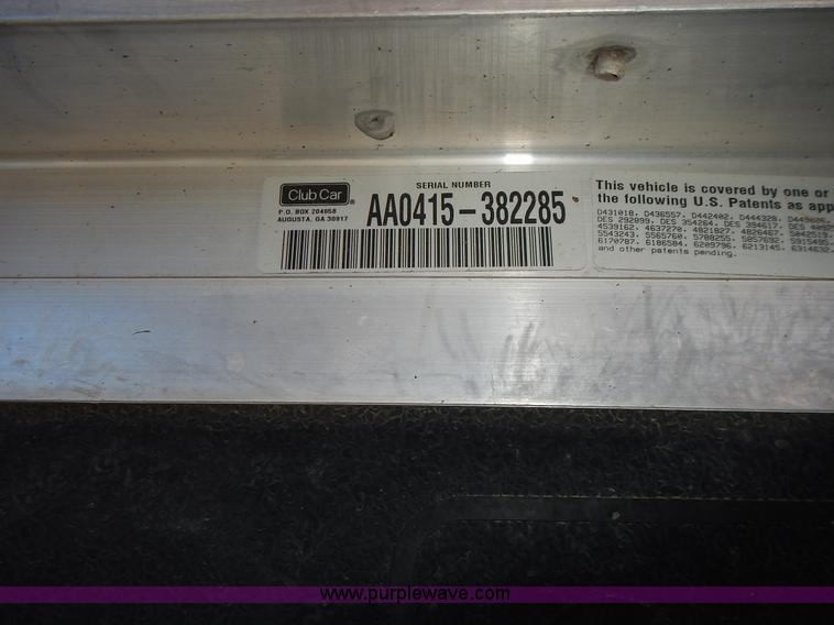 image for item BN9146 2004 Club Car electric golf cart