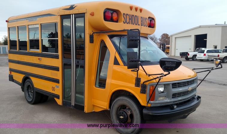 image for item BR9417 2000 Chevrolet Express 3500 Cargo school bus