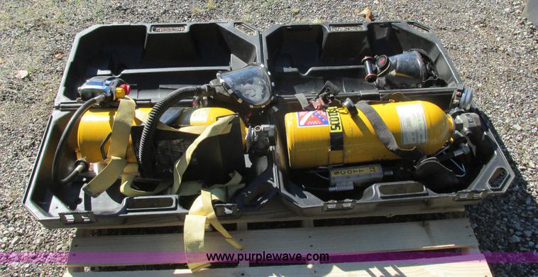 image for item BS9904 (2) Scott fresh air respirator/tank systems