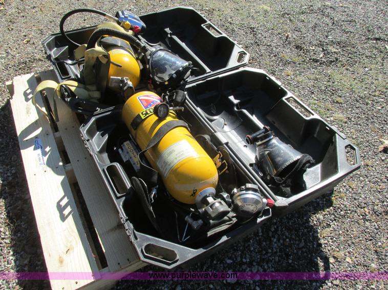 image for item BS9904 (2) Scott fresh air respirator/tank systems