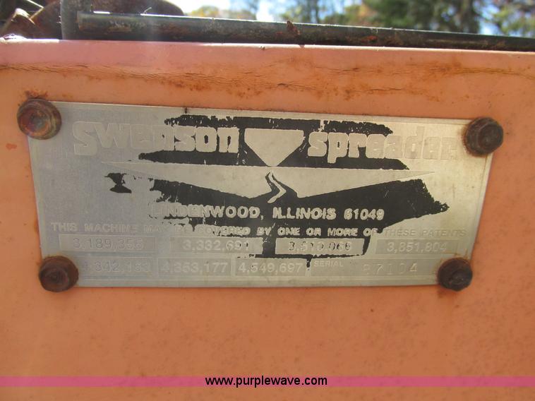 image for item BS9911 Swenson salt spreader