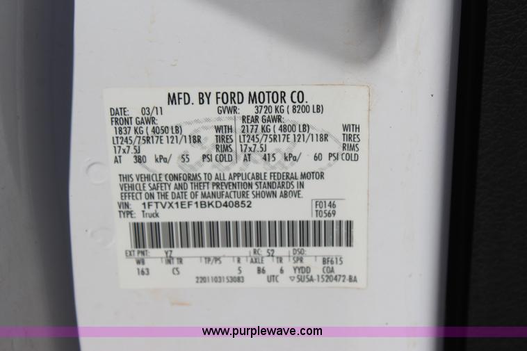 image for item J4272 2011 Ford F150 SuperCab pickup truck