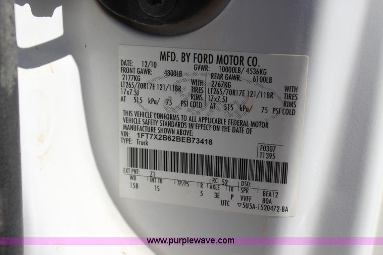 image for item J4273 2011 Ford F250 Super Duty SuperCab pickup truck