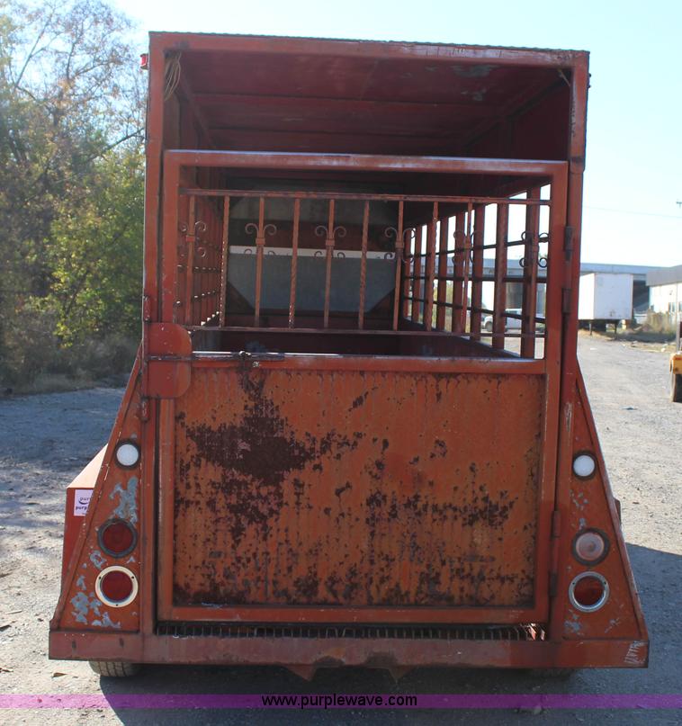 image for item J4280 Shop built livestock trailer