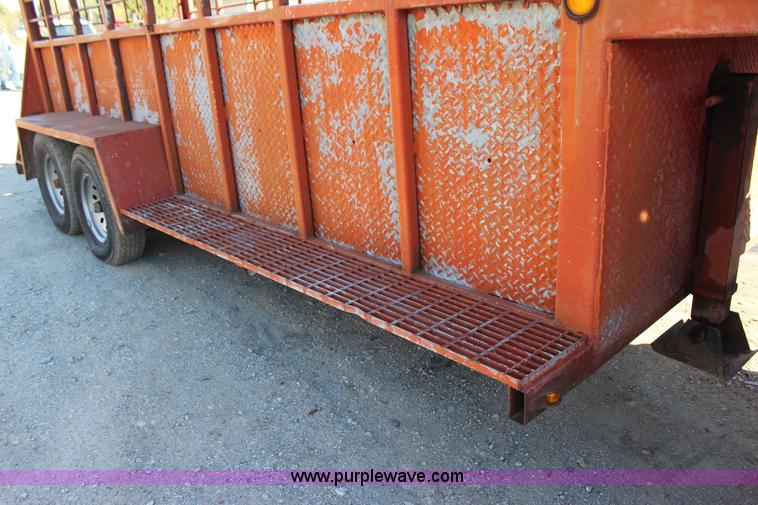 image for item J4280 Shop built livestock trailer