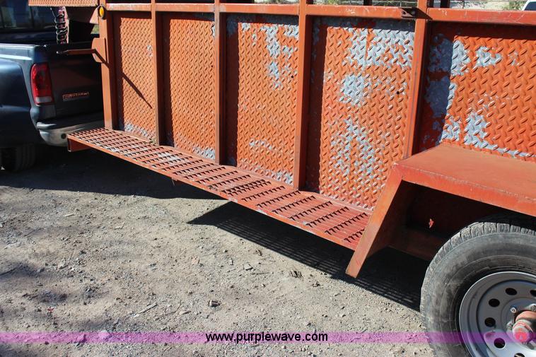 image for item J4280 Shop built livestock trailer
