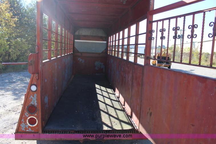 image for item J4280 Shop built livestock trailer