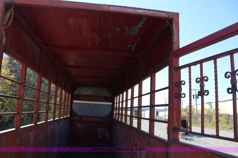 image for item J4280 Shop built livestock trailer