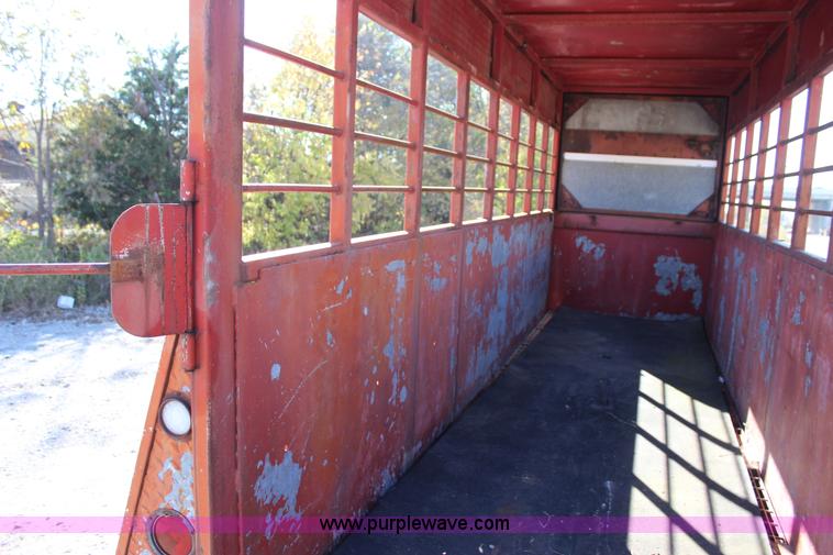 image for item J4280 Shop built livestock trailer