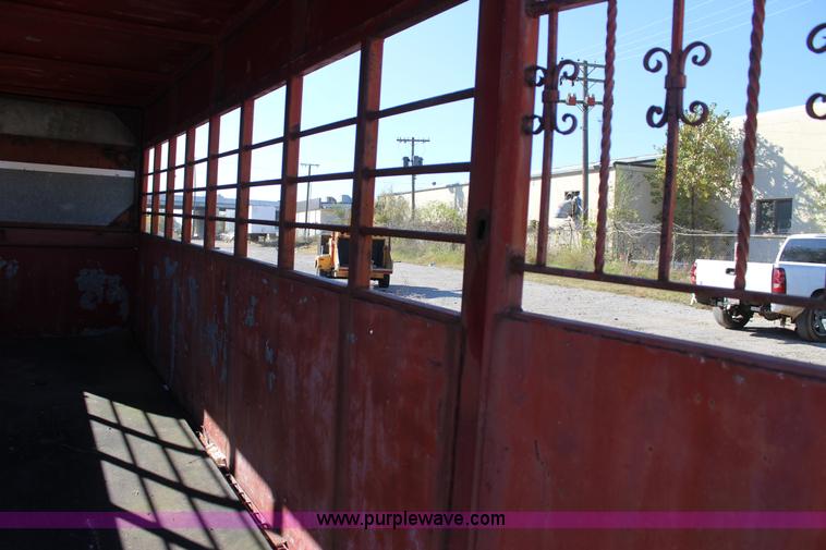 image for item J4280 Shop built livestock trailer