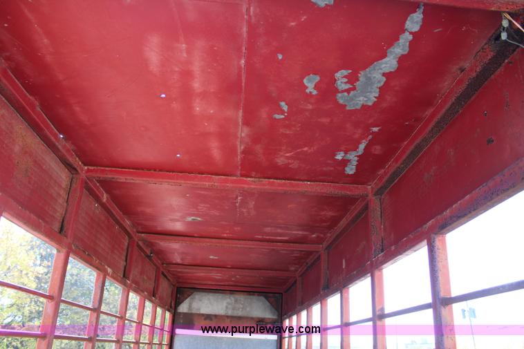 image for item J4280 Shop built livestock trailer