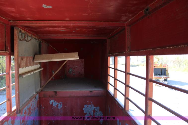 image for item J4280 Shop built livestock trailer