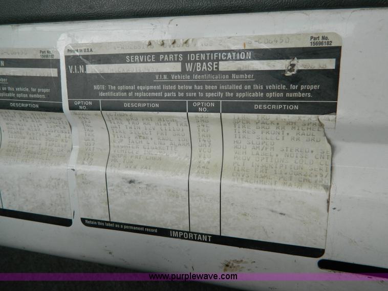 image for item J5167 1998 Chevrolet C7500 MC331 propane delivery truck