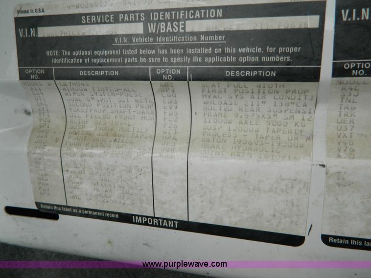 image for item J5167 1998 Chevrolet C7500 MC331 propane delivery truck