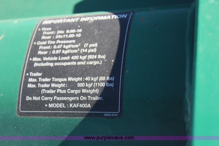 image for item J7741 2007 Kawasaki Mule 610 utility vehicle