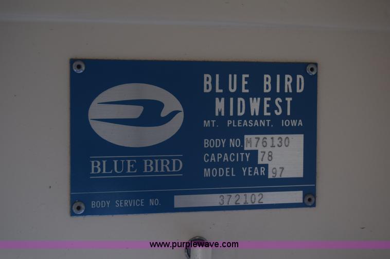image for item K4969 1997 Blue Bird TC2000 school bus