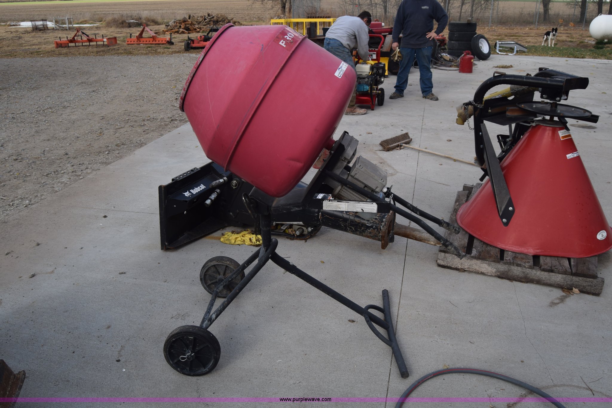 Pro Force cement mixer in Hesston, KS Item BL9825 sold Purple Wave