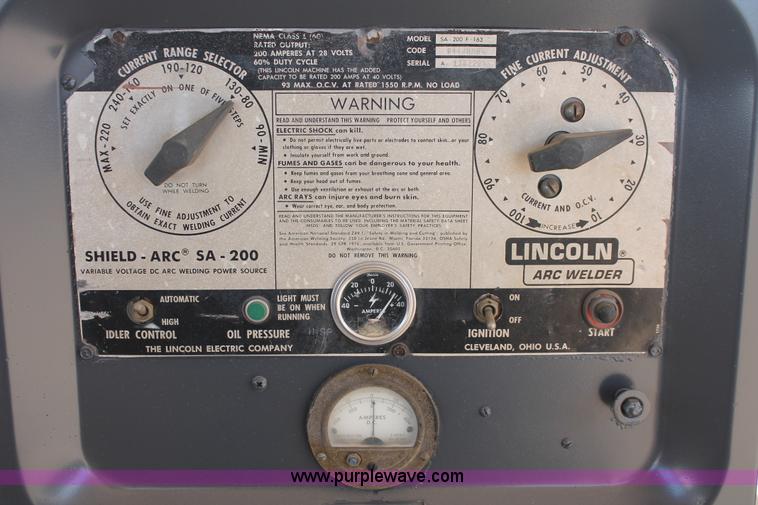 image for item AO9469 Lincoln SA-200-F-163 welder