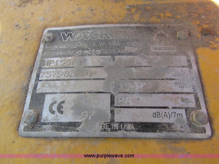 image for item AV9035 Wacker WP1550 plate compactor