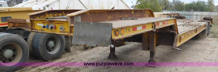 image for item AW9406 1978 Alabama Lowboy MTS 25 AW equipment trailer