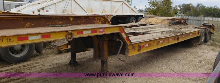 image for item AW9406 1978 Alabama Lowboy MTS 25 AW equipment trailer
