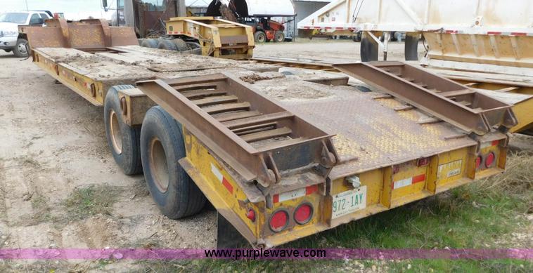 image for item AW9406 1978 Alabama Lowboy MTS 25 AW equipment trailer
