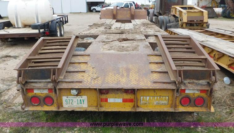 image for item AW9406 1978 Alabama Lowboy MTS 25 AW equipment trailer