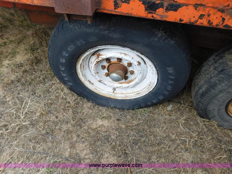 image for item AW9411 Shop built equipment trailer
