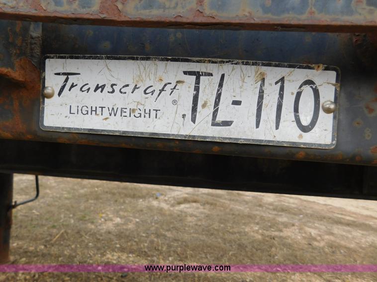 image for item AW9416 1992 Transcraft TL-110 flatbed trailer