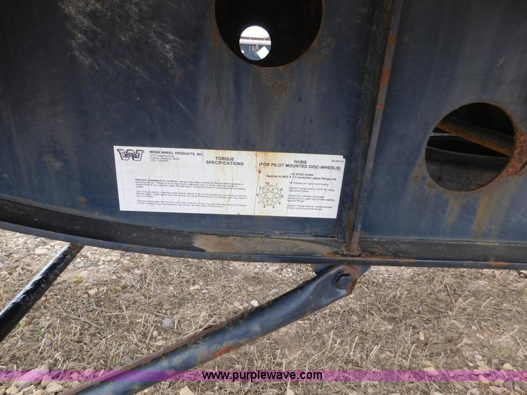 image for item AW9416 1992 Transcraft TL-110 flatbed trailer