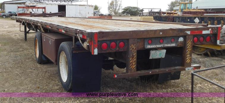 image for item AW9416 1992 Transcraft TL-110 flatbed trailer