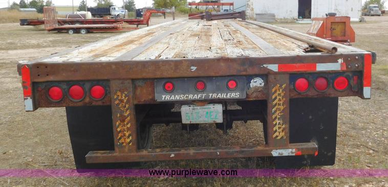 image for item AW9416 1992 Transcraft TL-110 flatbed trailer