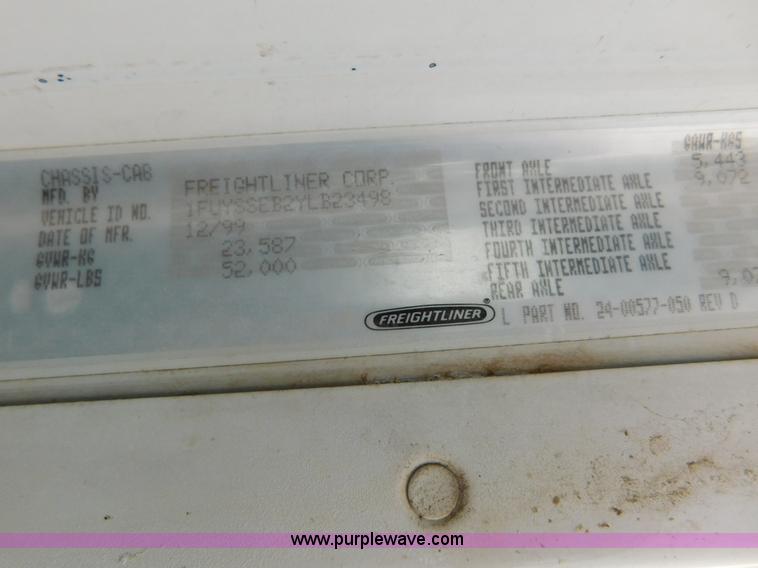 image for item AW9425 2000 Freightliner FC2 Century Class semi truck