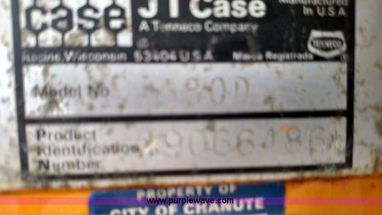 image for item BR9424 1982 Case 580D backhoe