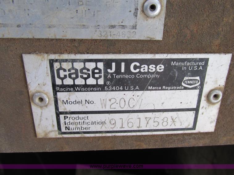 image for item BS9010 1986 Case W20C wheel loader