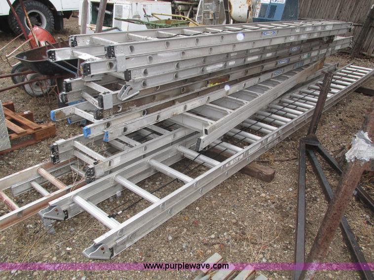 image for item H1024 (8) assorted aluminum ladders