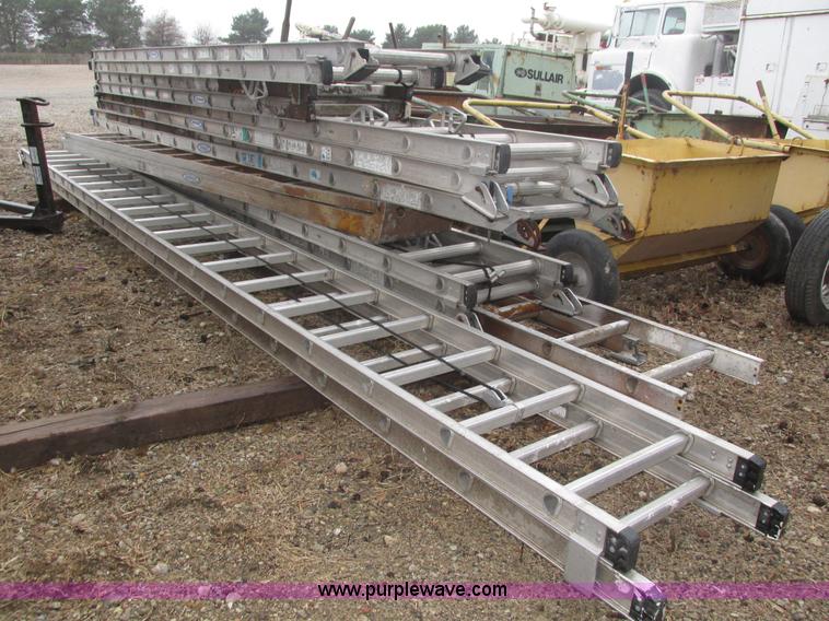 image for item H1024 (8) assorted aluminum ladders