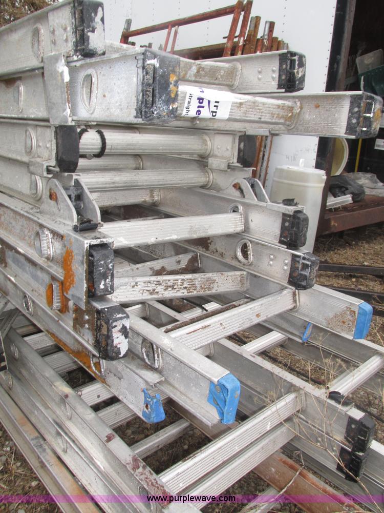 image for item H1024 (8) assorted aluminum ladders