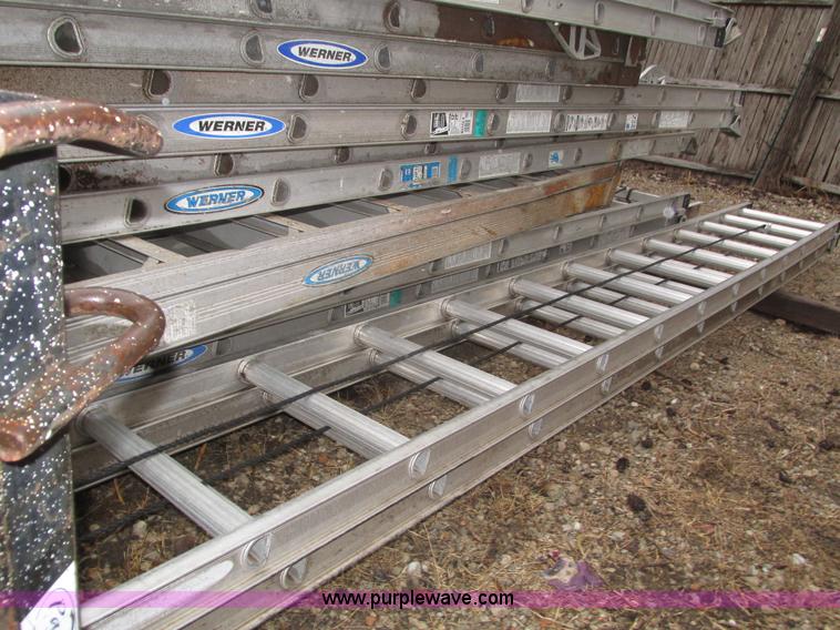 image for item H1024 (8) assorted aluminum ladders