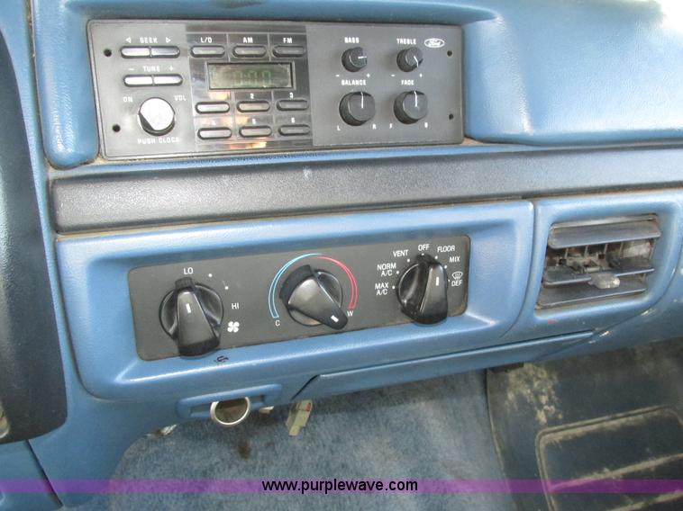 image for item H1032 1996 Ford F350 XLT Crew Cab flat dump bed truck