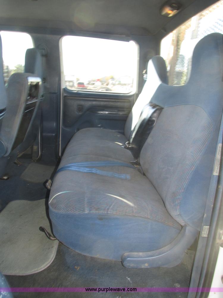 image for item H1032 1996 Ford F350 XLT Crew Cab flat dump bed truck