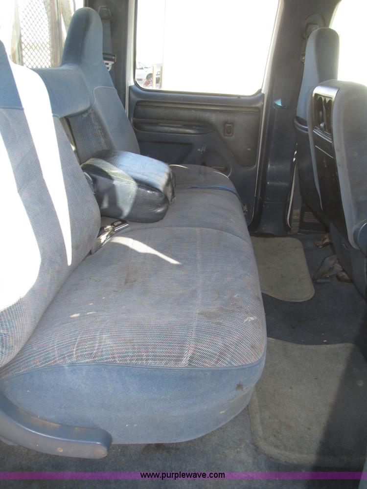 image for item H1032 1996 Ford F350 XLT Crew Cab flat dump bed truck