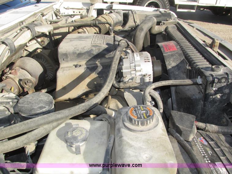 image for item H1032 1996 Ford F350 XLT Crew Cab flat dump bed truck